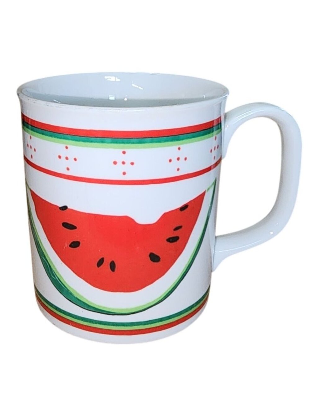 Vintage Curzon Watermelon Slice Coffee Cup Mug Double Sided Summer Vibes Tea
